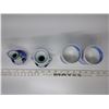 Image 3 : 2 Sets of Blue Hand Painted Ceramics - Mini Vases, Cups