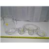 Image 1 : Lot of Glassware Dishes - Pitcher, Cream and Sugar, Dishes