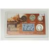 Image 1 : U.S. Pearl Harbor Commemorative Coin & Stamp Collection. 1941D Cent, 1941 Nickel, 1941D Mercury Silv