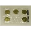 Image 2 : Lot of 5 2012 Lucky Loonies in a 5-pack from the Royal Canadian Mint. Uncirculated.