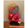 Image 1 : Vintage, handmade, new with tag, Flufel "Mountie" doll, made of genuine reindeer fur.