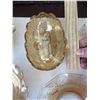 Image 2 : Peach depression/Janet glass, and carnival glass dishes, set. No chips or cracks.