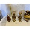 Image 1 : 4 vintage vases, 3 made in Italy, and one ceramic glazed.