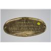 Image 3 : Brass Placard 5x10" - Made by the Berg Machy MFG CO LTD