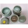 Image 3 : Pair of beautiful Korean celadon sage green teacups