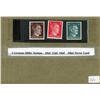 Image 1 : 3X German Hitler Stamps - 10, 12, 16 PFG (mint never used)