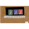 Image 1 : 3X German Hitler Stamps - 5, 6, 8 PFG (mint never used)