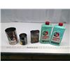 Image 1 : 5x Misc. Vehicle Tins and Bottles (Vista Body Shein w/ Contents)