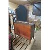 Image 4 : Wood Dresser w/ Mirror - 20x42x36H", Mirror: 30x34"