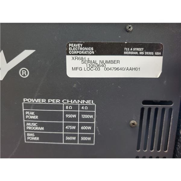 Peavey XR684+ 2 x 400 watts stereo mixer - Schmalz Auctions