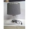 Image 1 : Grey/Silver Glass Lamp