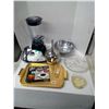 Image 1 : Misc. Kitchenware and Iron - Blender, Kettle, Trays