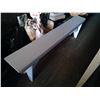 Image 1 : Painted Wooden Flat Bench 6'W