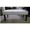 Image 2 : Grey/ Black Bench Approx 40"L x 18"H (Stained on Top)