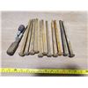 Image 1 : lot of railroad spikes & 2 screwdrivers