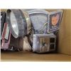 Image 2 : lot of vintage car electronics & 2 hubcaps