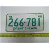 Image 1 : SK 1968 License Plate - 266 781
