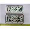 Image 1 : 2x SK "Golden Jubilee" 1955 License Plates - 123 954