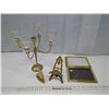 Image 1 : Assorted Brass Ornaments/Candle Stand/Picture Frame