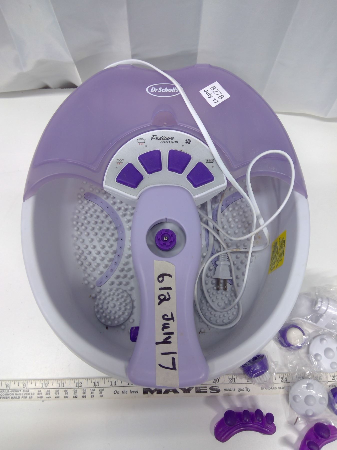 Dr. Scholl's Pedicure Foot Spa Schmalz Auctions