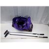 Image 1 : Fin Sports Bag and 2 Right Handed Golf Clubs