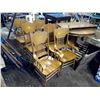 Image 1 : Wooden Dinner Table (4' Wide + 2' Leaf) and 6 Chairs