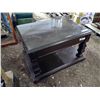 Image 2 : Dark Brown Coffee Table w/ Glass Top (Separate Piece) - 32"x24'"x20"H