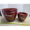 Image 1 : 2 Brown Ceramic Flowerpots