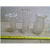 Image 3 : 5 Clear Glass Vases