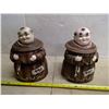 Image 1 : 2 "Thou Shalt Not Steal" Catholic Monk Cookie Jars