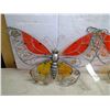 Image 4 : Wire and Glass Garden Ornaments - Butterflies and Floral Jar