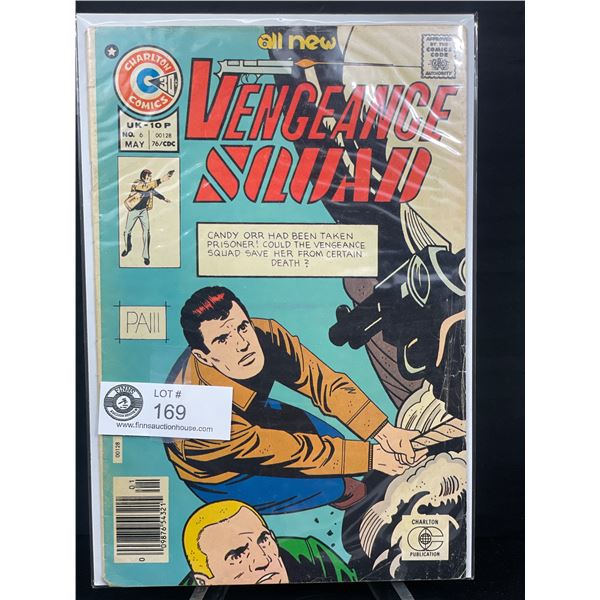 Charlton Comics Vengance Squad No.6 30 Cent on board in bag