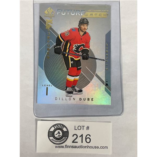 Dillon Dube Calgary Flames 2018-2019 Upper Deck SP Future Watch Spectrum FX Level 1 Card