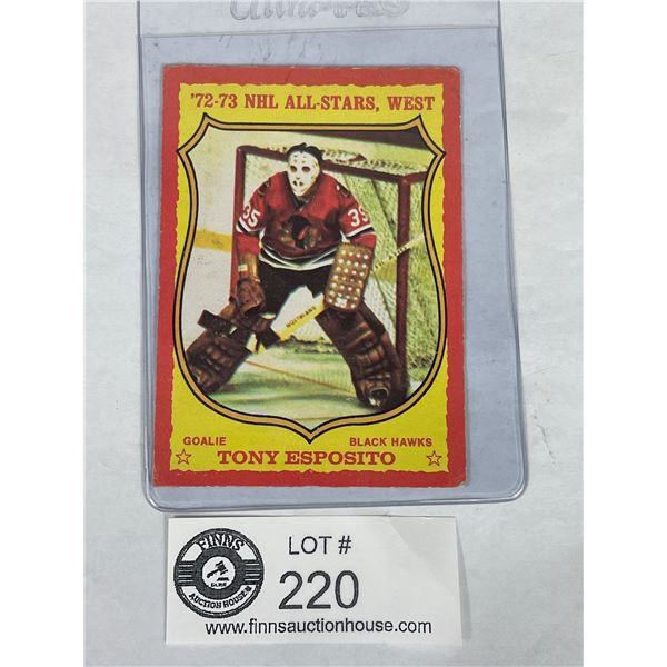 Tony Esposito Chicago Blackhawks 1972-1972 O-Pee-Chee NHL All Stars West Card