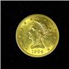 Image 1 : 1906 TEN DOLLAR LIBERTY HEAD GOLD PIECE BRILLIANT UNCIRCULATED. #88