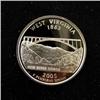 Image 3 : FULL ROLL OF 2005-S PROOF WEST VIRGINIA QUARTERS