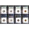 Image 1 : 1957 FOUR COIN SLABBED SILVER PROOF SET