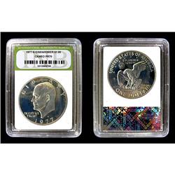 SLABBED 1977-S PROOF EISENHOWER DOLLAR