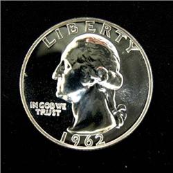 1962-S PROOF SILVER WASHINGTON QUARTER