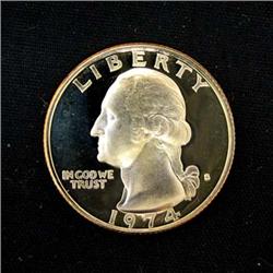 1974-S PROOF WASHINGTON QUARTER