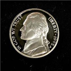 1992-S PROOF JEFFERSON NICKEL 