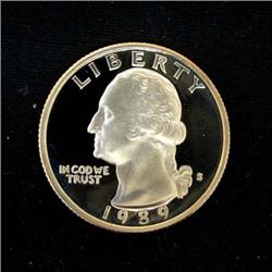 1989-S PROOF WASHINGTON QUARTER