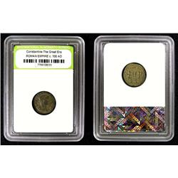 SLABBED ANCIENT ROMAN COIN