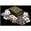 Image 1 : NAVY WWII TYPE OLD STYLE BOX WITH OLD COIN COLLECTION