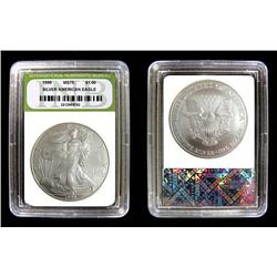1999 SLABBED SILVER AMERICAN EAGLE HIGHEST GRADE