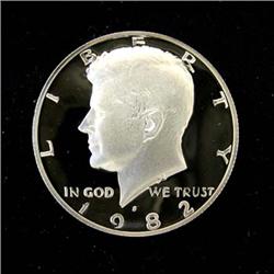 1982-S PROOF KENNEDY HALF DOLLAR