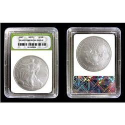 2007 SLABBED SILVER AMERICAN EAGLE HIGHEST GRADE