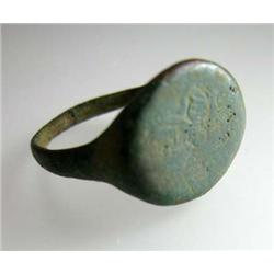 PREMIUM ANCIENT ROMAN RING c.200 A.D. #67 - FLOWER DESIGN