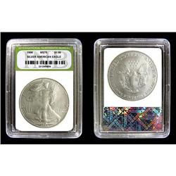 1986 SLABBED SILVER AMERICAN EAGLE HIGHEST GRADE