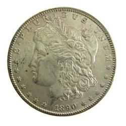 1890-P MORGAN SILVER DOLLAR #39 BRILLIANT UNCIRCULATED